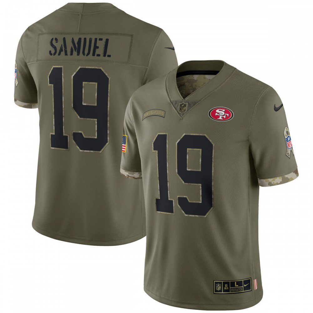 Deebo Samuel San Francisco 49ers Nike 2022 Salute To Service Limited Jersey - Olive-GridironStore